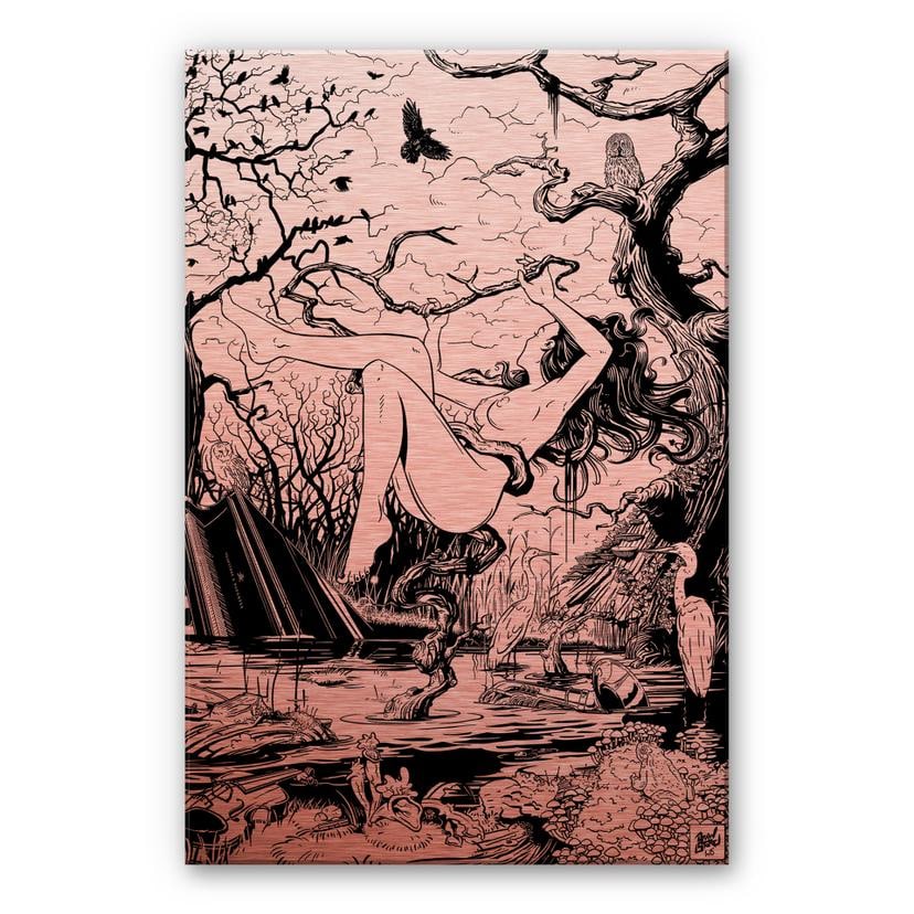 Alu-Dibond Koper – Drawstore – Swamp Land