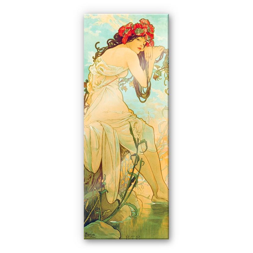 Akrylbillede Mucha - Årstider: Sommer 1896