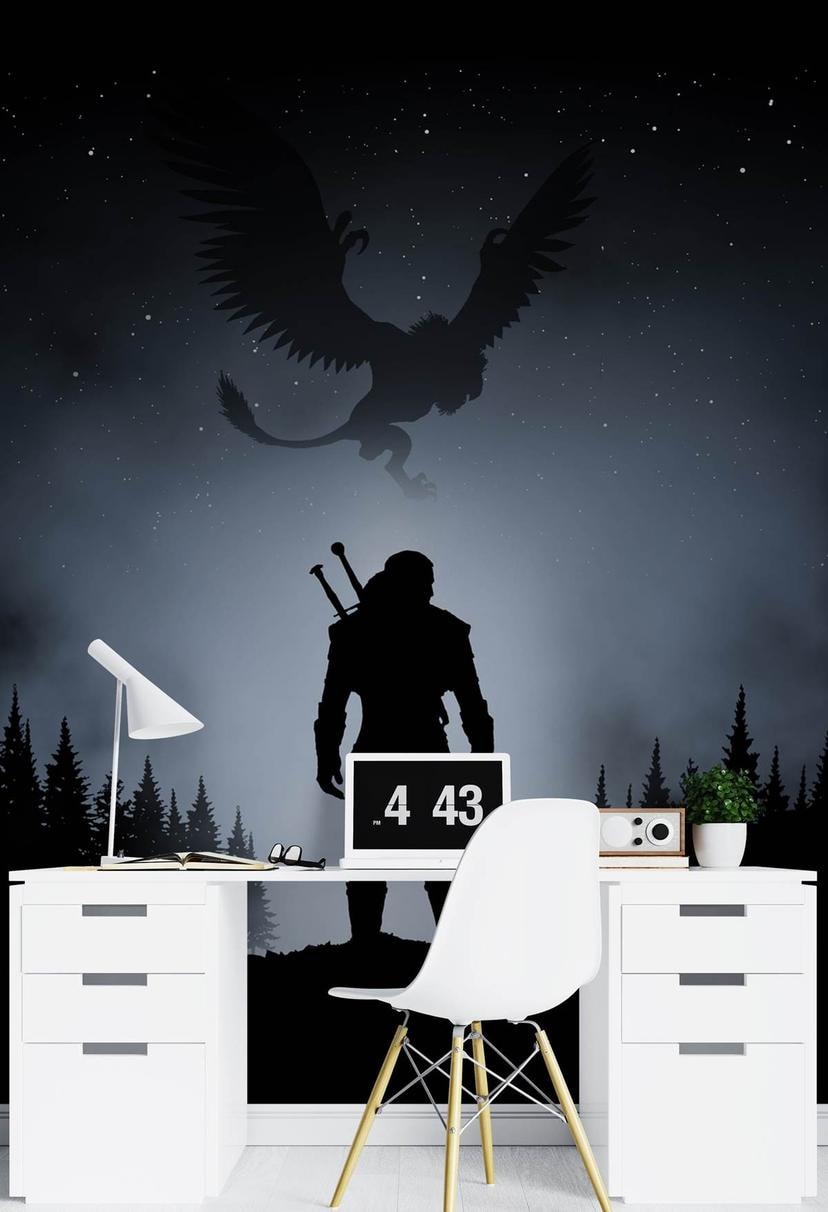 Fototapete, Drache im Himmel Der Hexer
