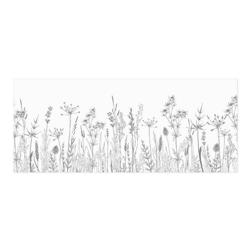 Självhäftande Stänkpanel fält blommor illustration