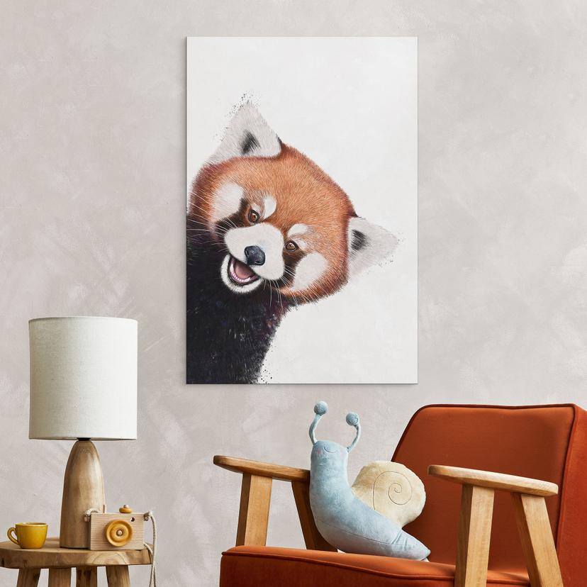 Murale Panda Rosso - Korenkova - Alu- Dibond