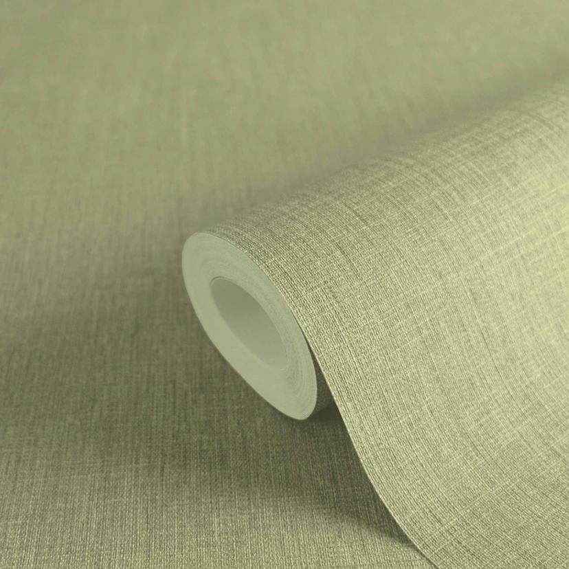 Livlig non-woven tapet i gräsgrönt med en subtil struktur - Uppfriskande väggdesign