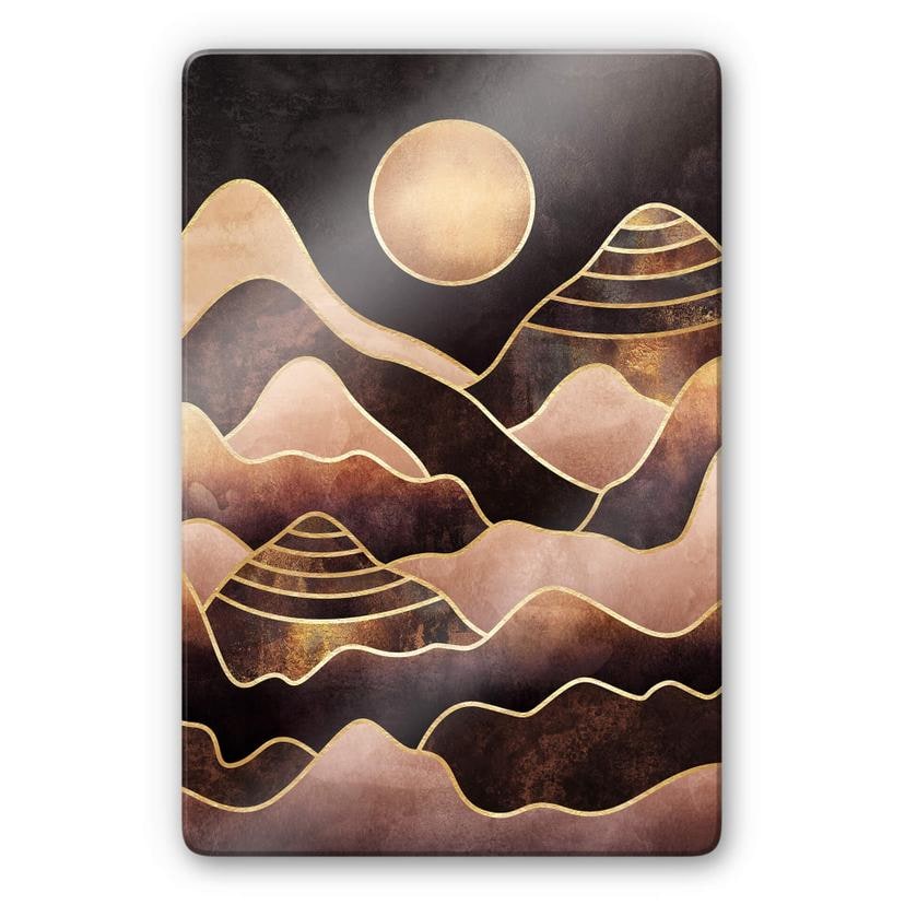 Tableau en verre Fredriksson - Coucher du soleil