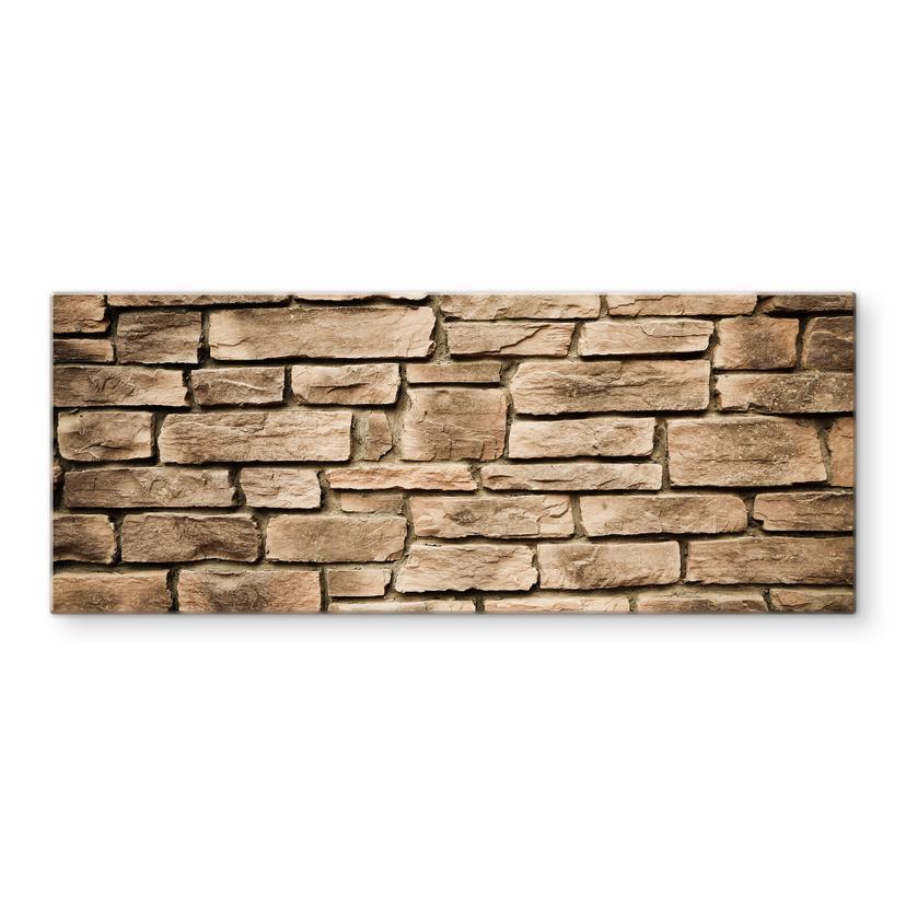 Pannello paraschizzi - Muro di pietre in stile italiano - panoramica