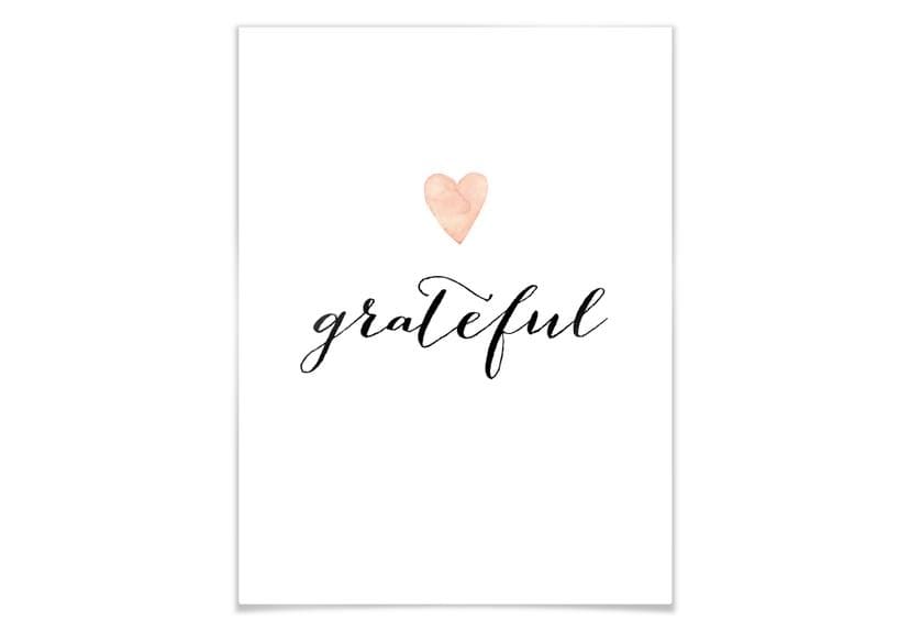 Plakat - Confetti & Cream - Grateful