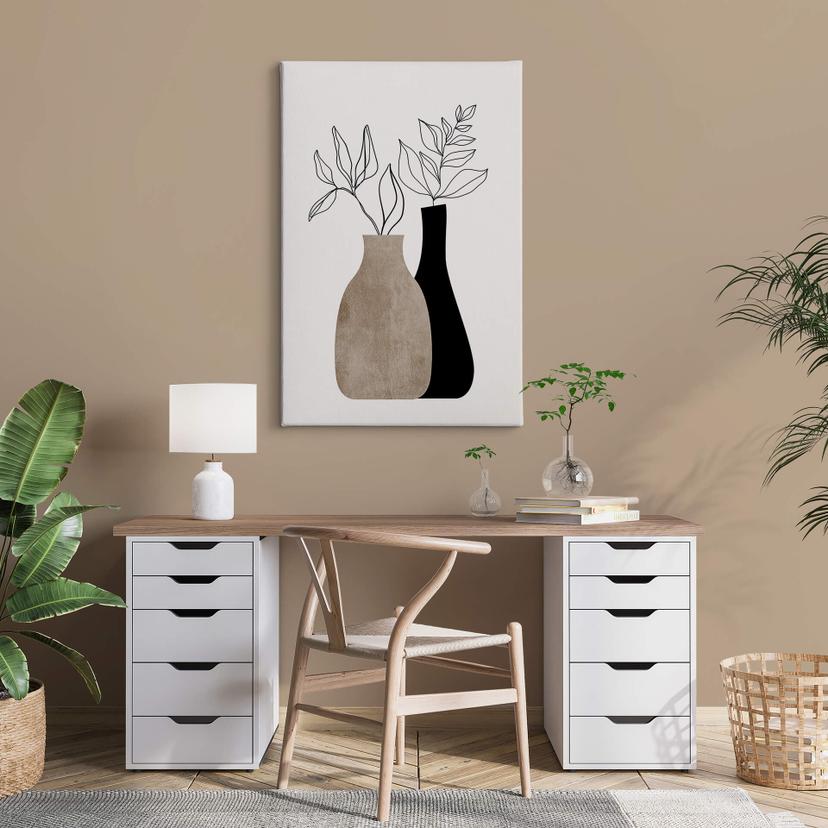 Tableau sur toile Kubistika - Plantes minimalistes