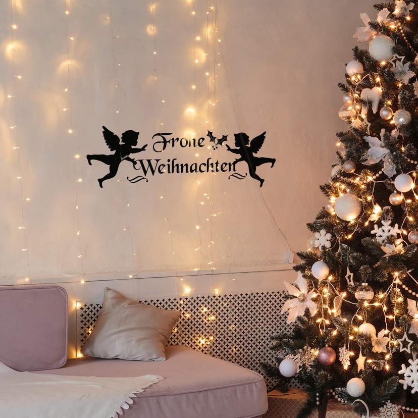 Wandtattoo Weihnachtsengel