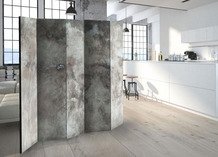 Schermo divisorio - nuvola di grandine, 5 pezzi - 225x172 cm