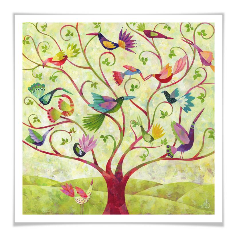 Póster Blanz - Aves exóticas
