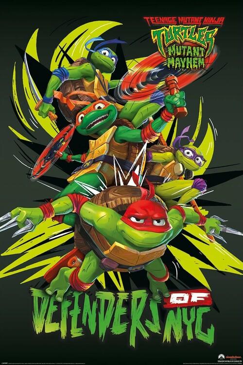 Poster, Film Poster Teenage Mutant Ninja Turtles: Mutant Mayhem - Deefenders Of NYC 61x91,5 cm