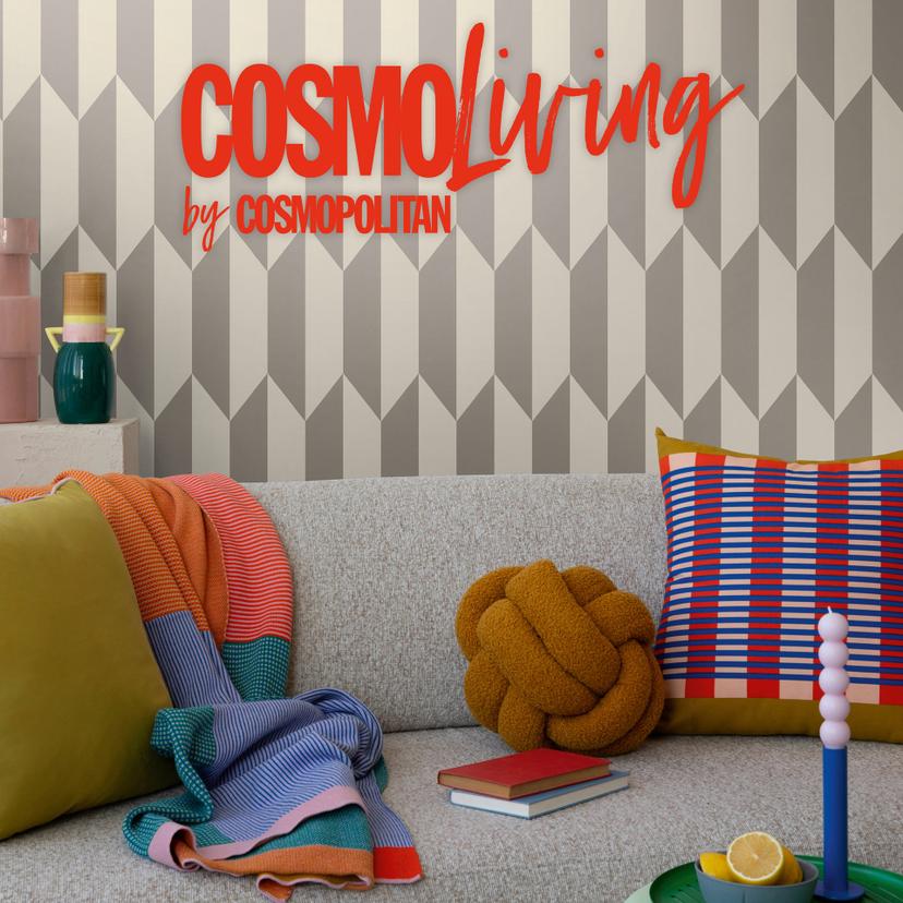 COSMOPOLITAN 3D-tapet grå med metallisk effekt - sølvhvidt ikke-vævet tapet