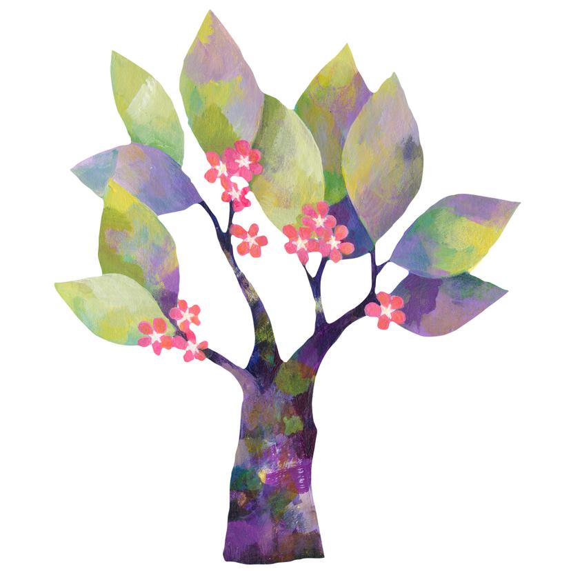 Adesivo murale – Blanz – Albero fiorito
