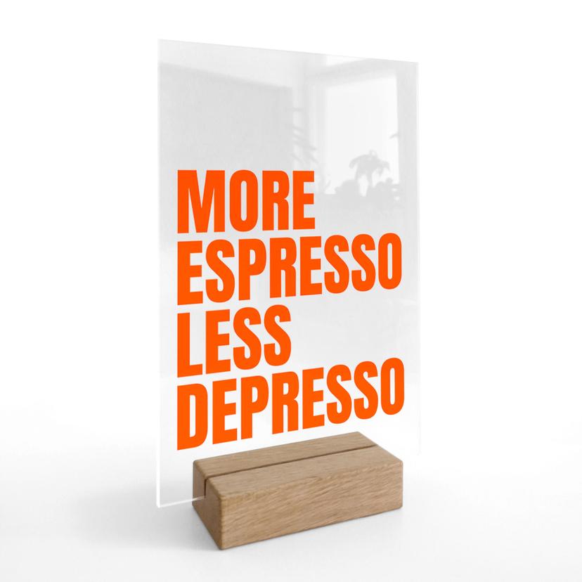 Borddisplay Mere espresso mindre depresso - Fritsch