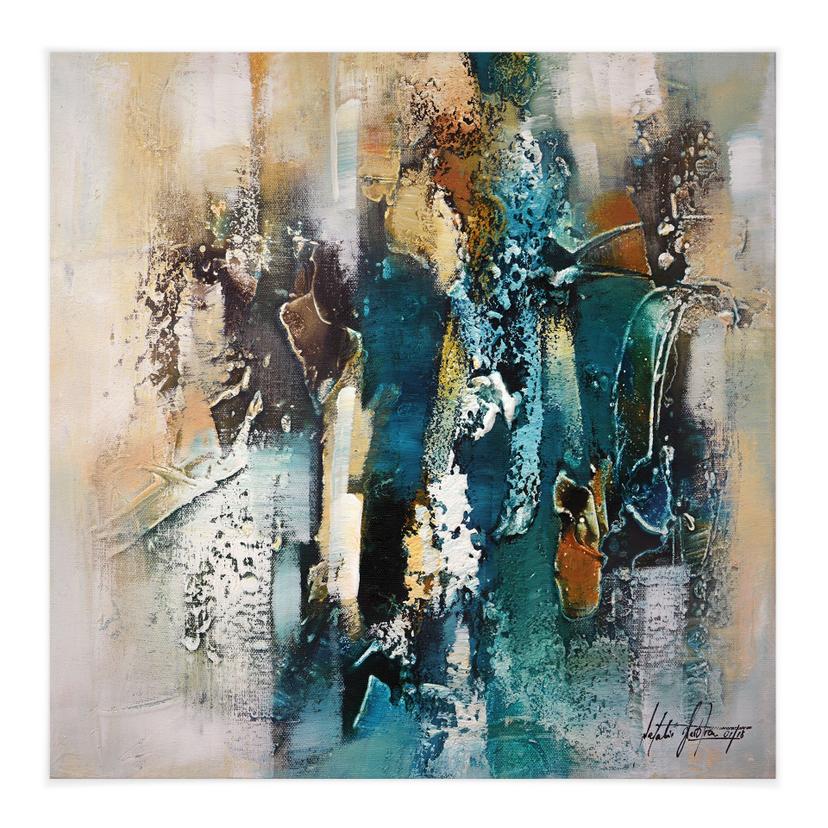 Quadro in tessuto Sculture astratte - Fedrau - Quadrato