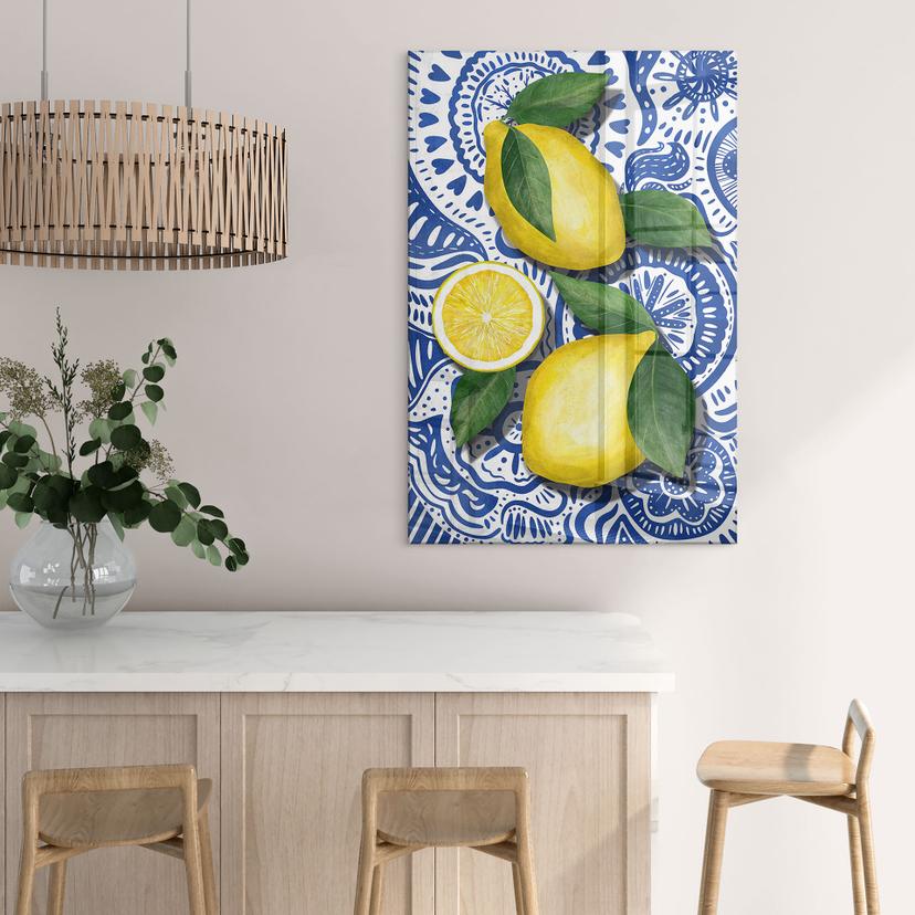 Stampa su vetro acrilico di limoni siciliani - EMELIEmaria