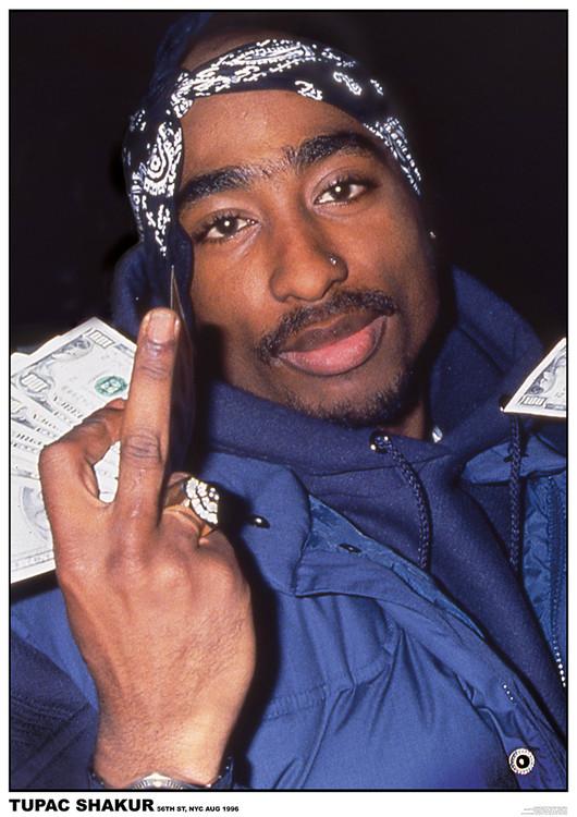 Plakat Tupac - Finger, Plakat (59,4 x 84,1 cm)