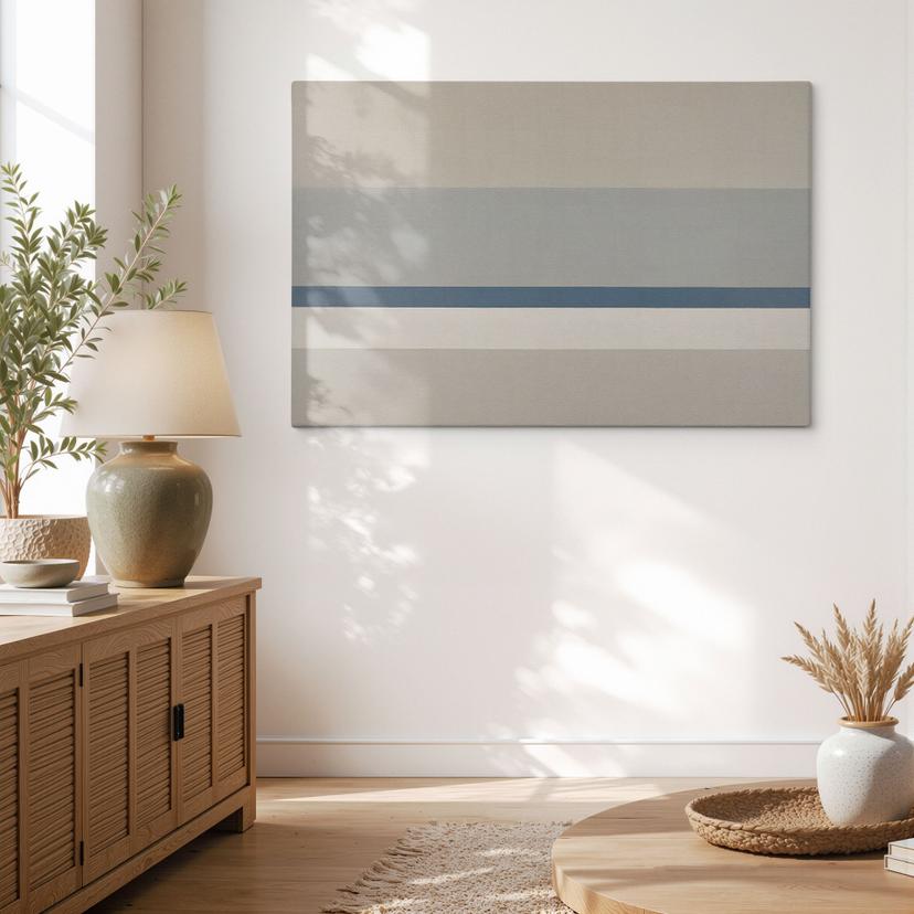Leinwandbild Agnes Balance - Horizontale Streifen - Sir Edward x Grigory Gladarev