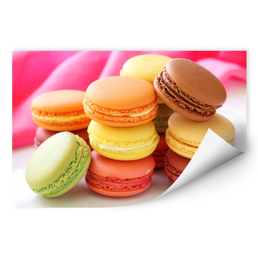 Zelfklevende Poster  Sweet Macarons