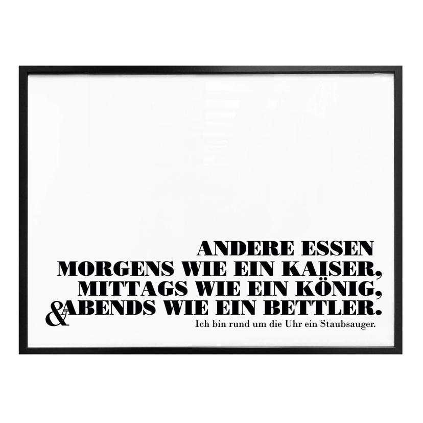Poster Ich bin ein Staubsauger