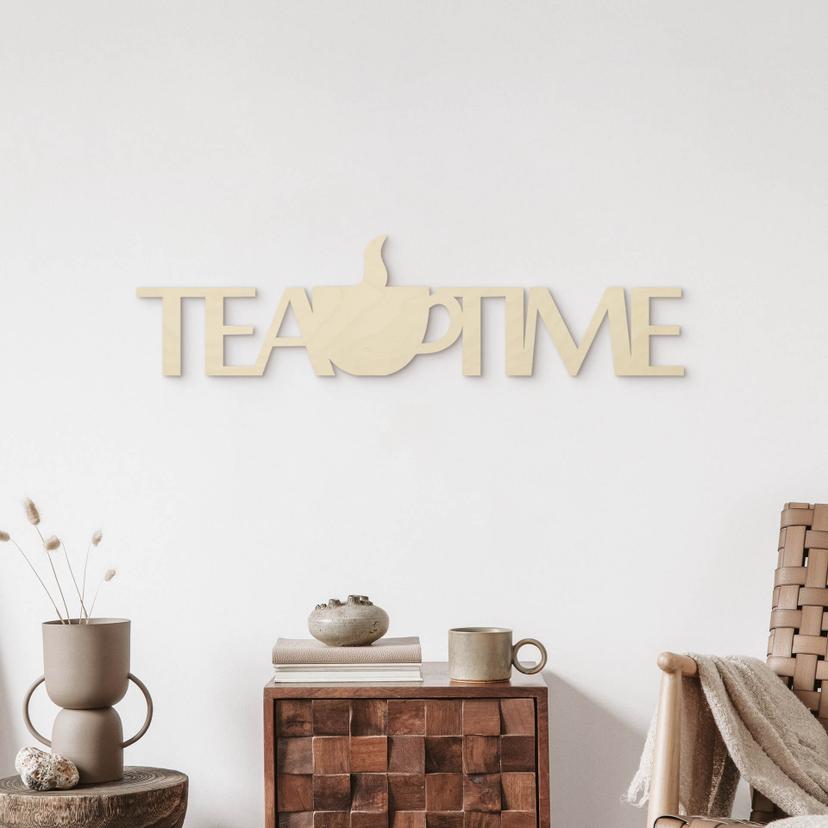 Træbogstaver - Tea Time