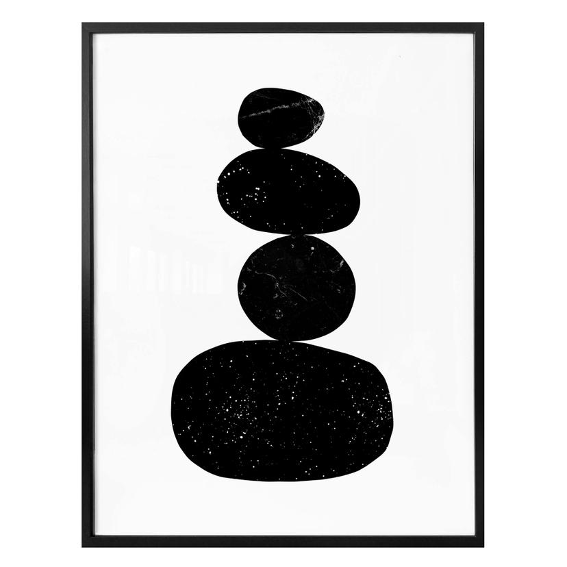 Plakat - Nouveauprints - Sten i sort 3
