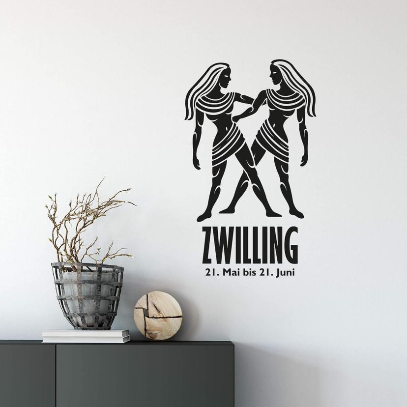 Wandtattoo Sternzeichen - Zwilling