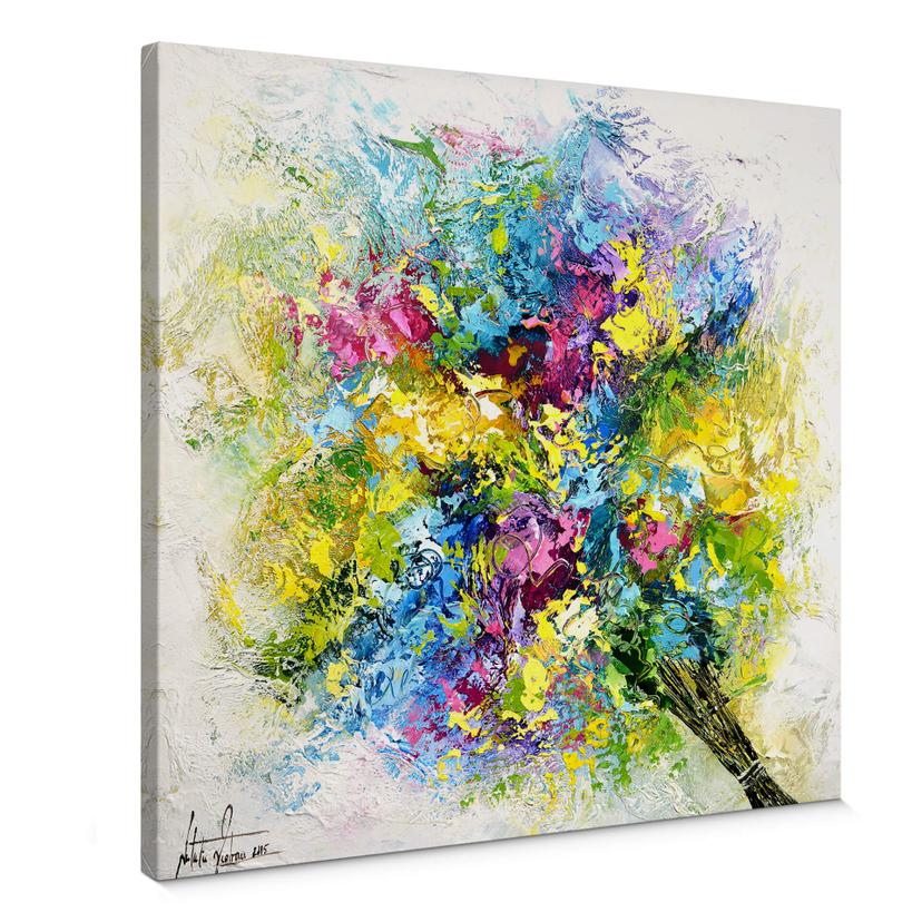 Tableau sur toile Fedrau - Laisse les fleurs parler 02