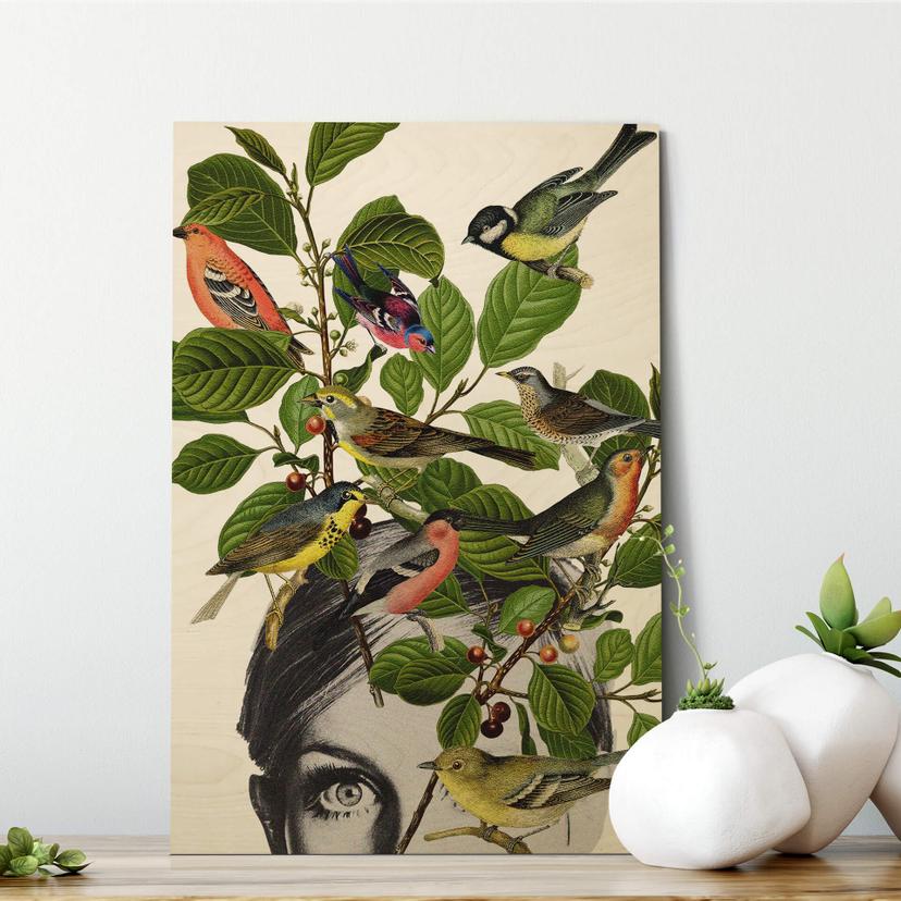 Stampa su legno Frida Floral Studio - Twiggy