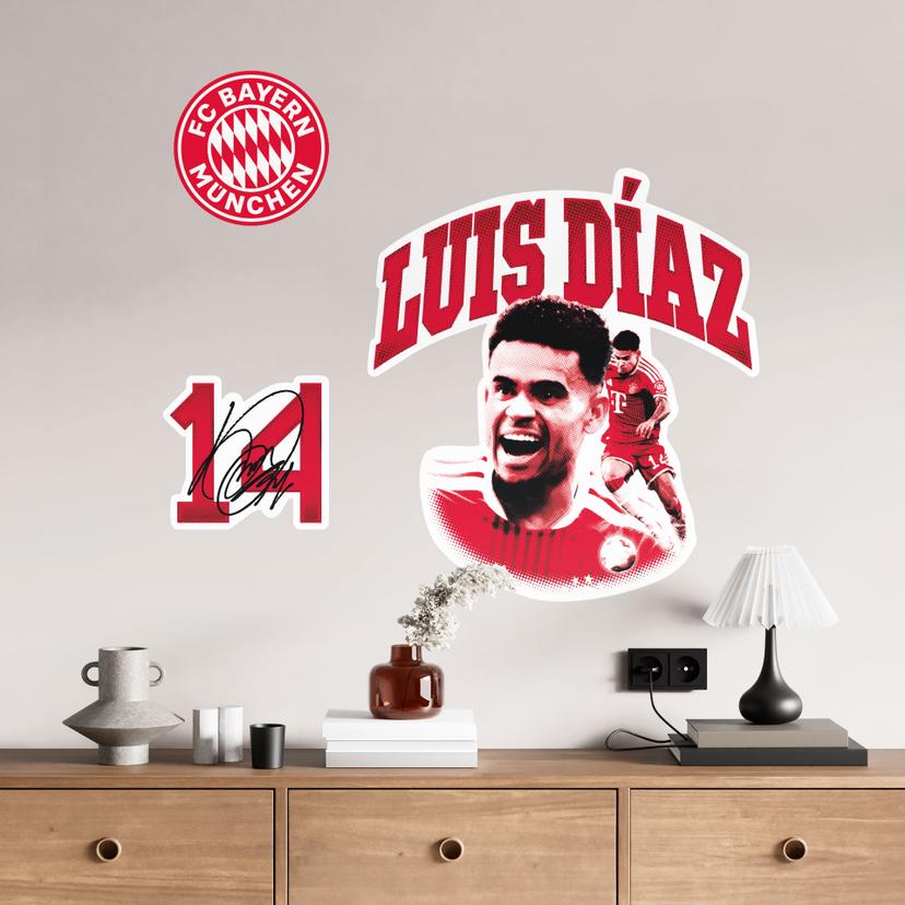 Wandsticker FCB - Luis Díaz 2026/27