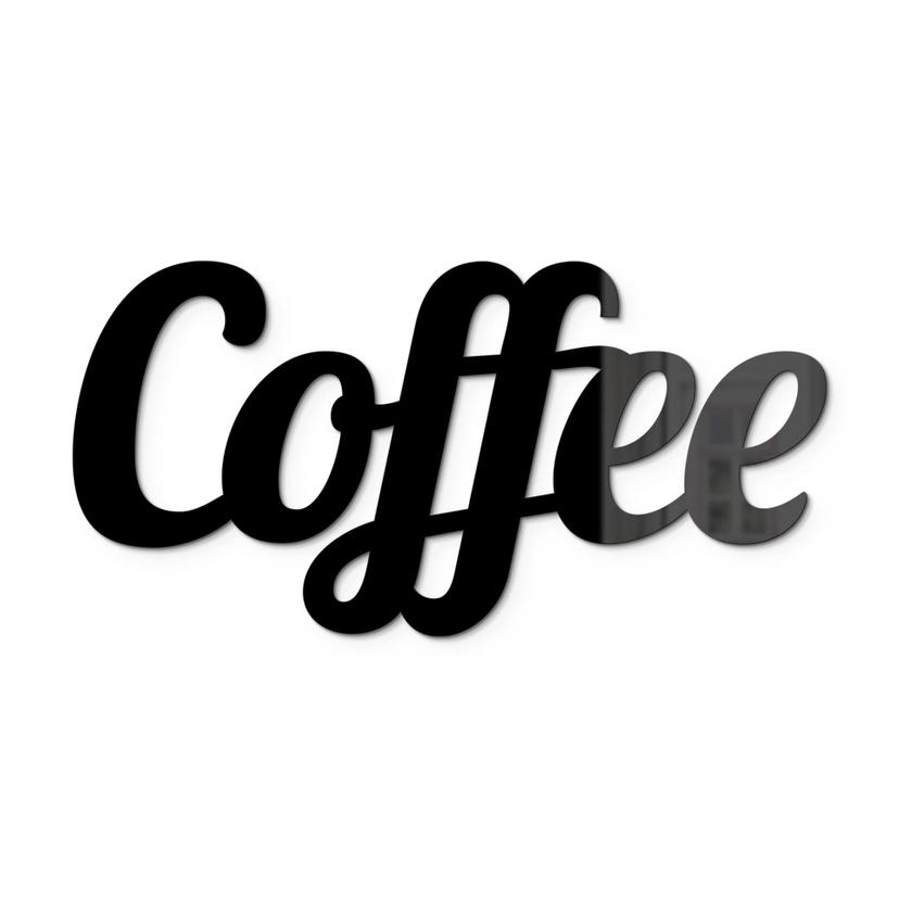 Lettre décorative en verre acrylique - Coffee