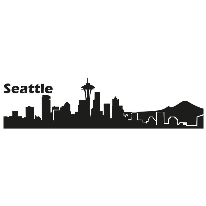 Adesivo murale - Profilo di Seattle