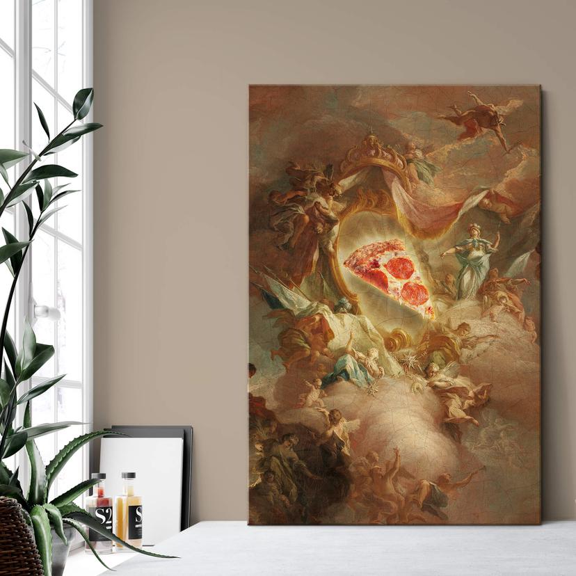 Tableau en toile Loose - La sainte Pizza