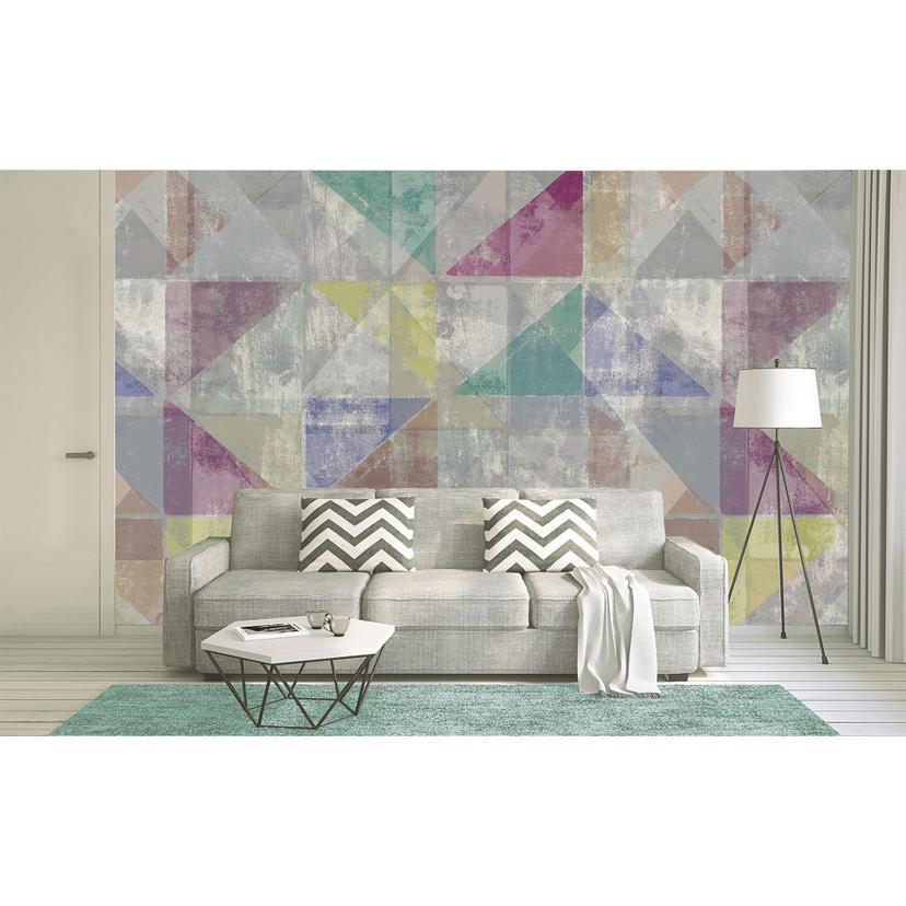 Architects Paper Papier peint photo Atelier 47 Used Triangle turquoise, violet