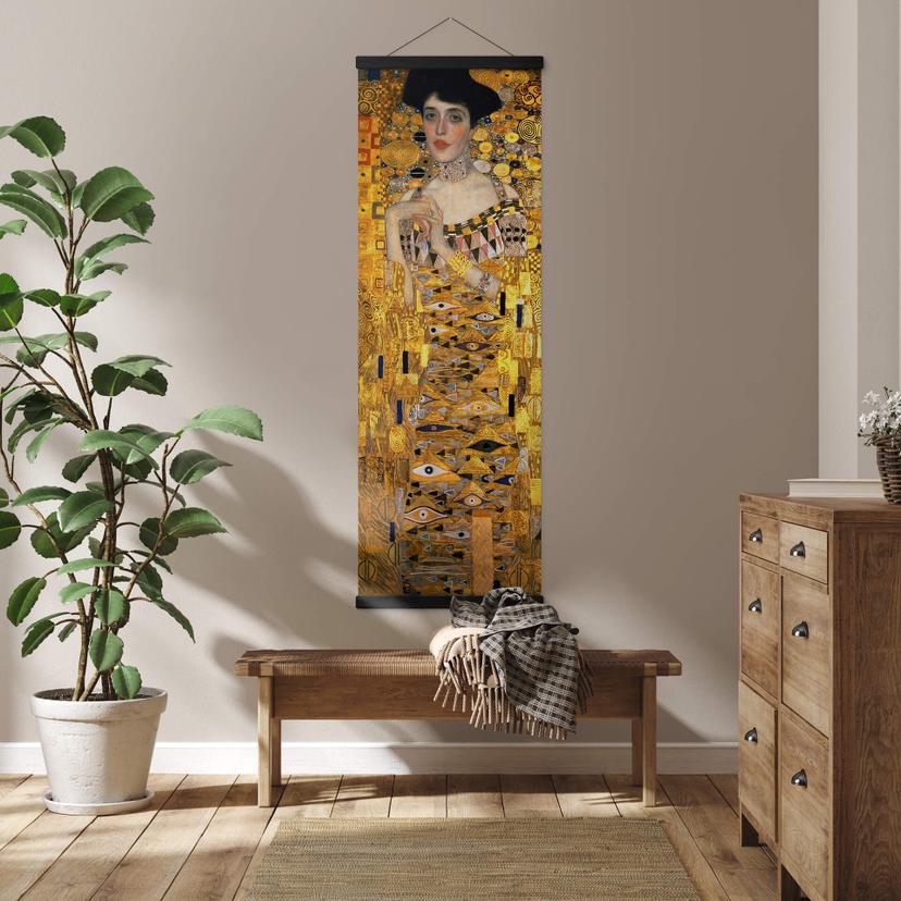 Stampe su tessuto Klimt - Ritratto di Adele Bloch-Bauer - Panorama