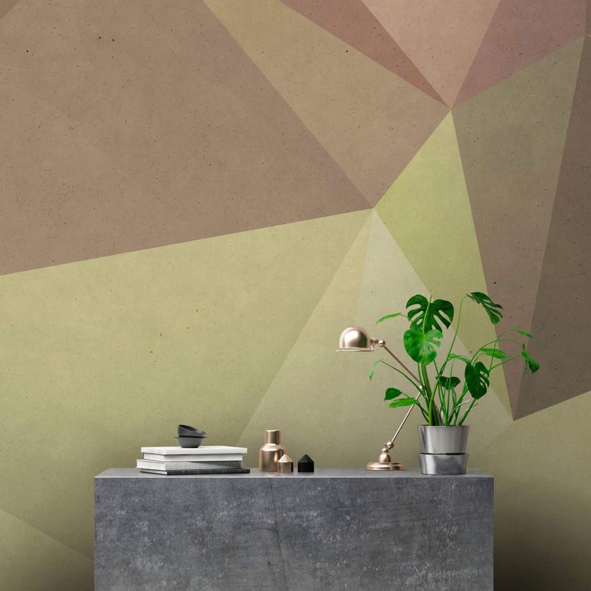 Livingwalls Fototapet Walls by Patel Polygonal 1
