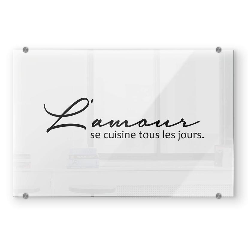 Pannello paraschizzi - L'amour