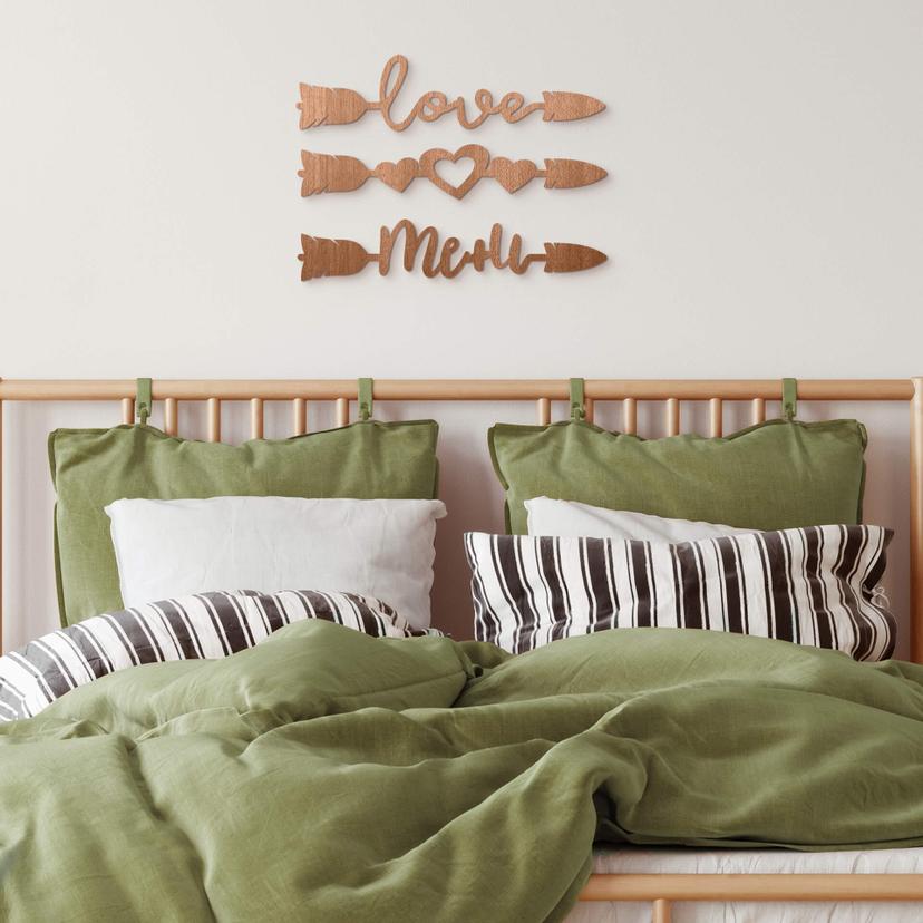 Letras de madera - Flecha - Caoba