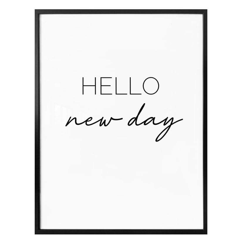 Póster Hola nuevo día