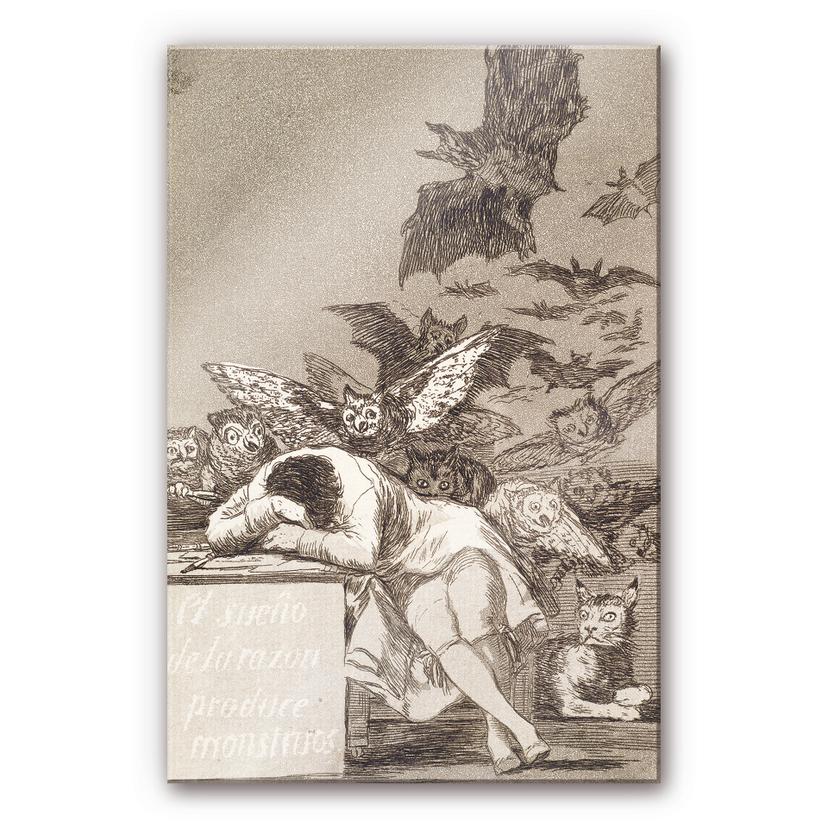 Akrylbillede de Goya - Fornuftens søvn føder monstre