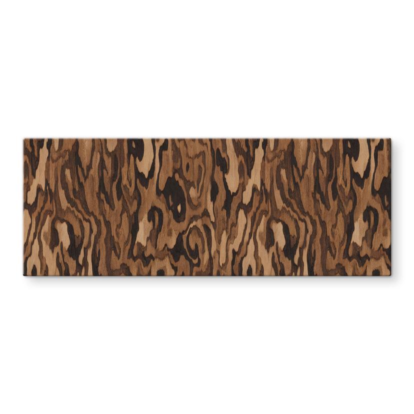 Spritzschutz Ettore Walnut - Abstrakte Holzmaserung - Sir Edward x Grigory Gladarev - Panorama