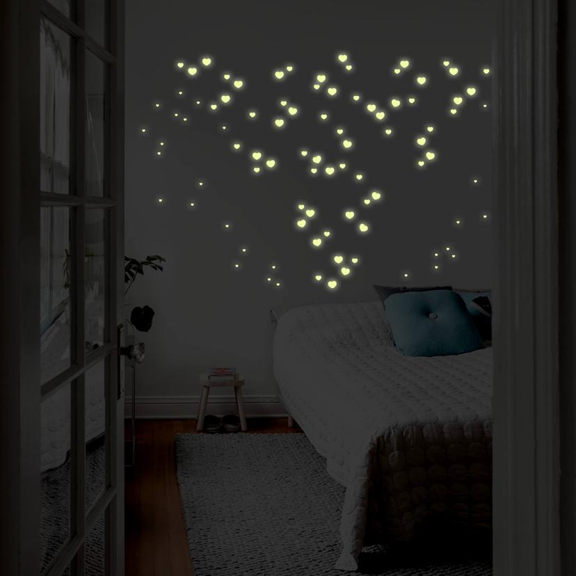 Wallsticker - Selvlysende hjerte stickers