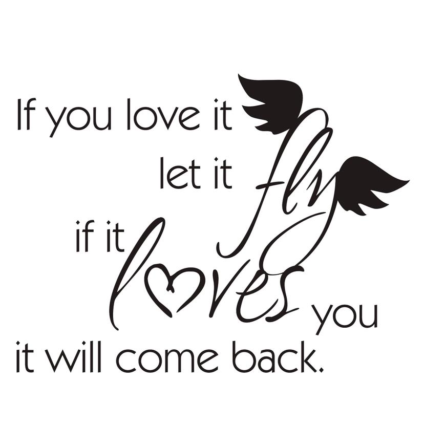 Adesivo murale - If you love it...