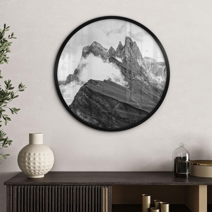 Poster Vista sulle Alpi - Paesaggio montano delle Dolomiti