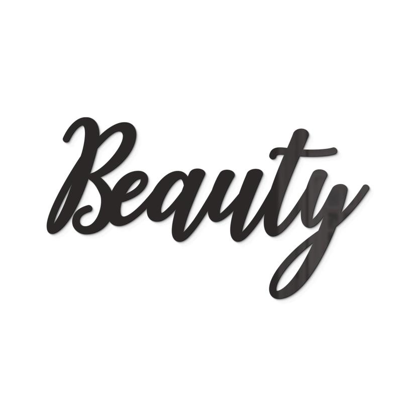 Lettre décorative en verre acrylique -Beauty