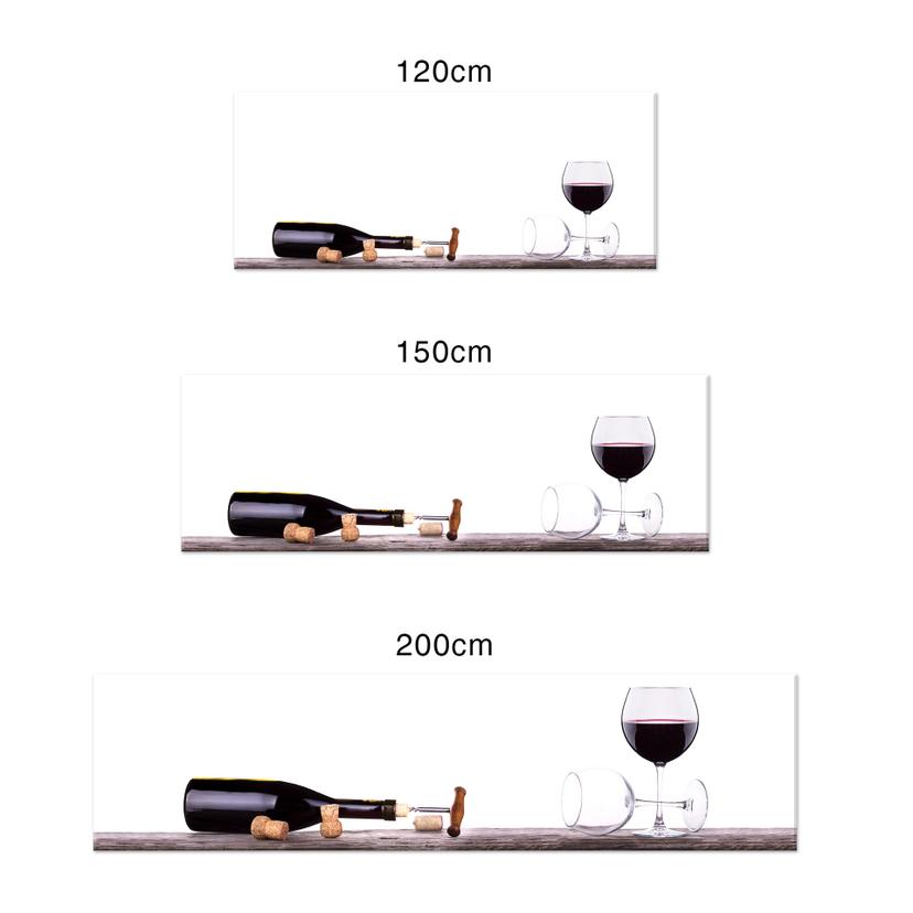 Rivestimento per cucina in Alu-Dibond – Vino rosso