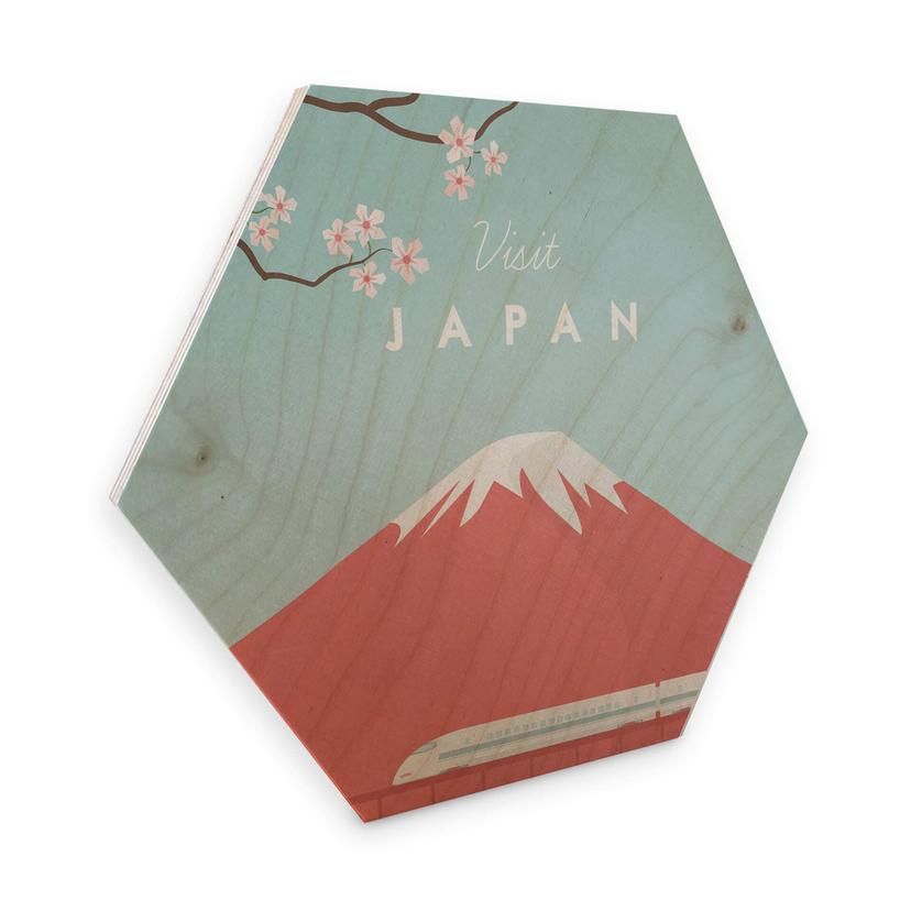 Hexagon - Træfinér - Rivers - Japan