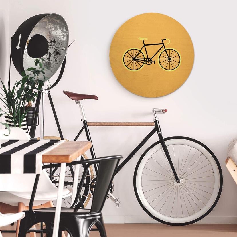 Stampa su legno Kubistika - Bicicletta