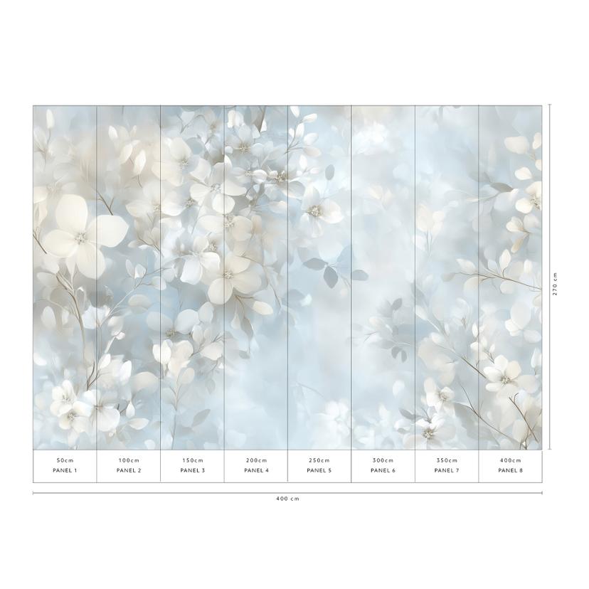 Guido Maria Kretschmer Fotomurale Auralie- Art Edition 2 azzurro