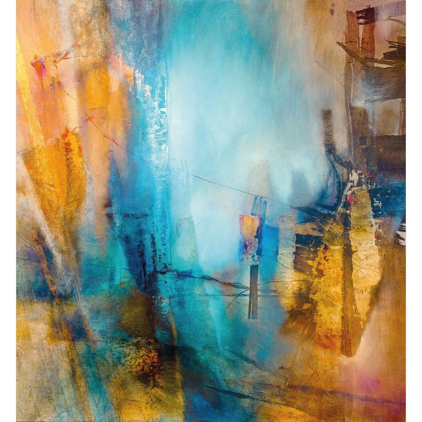 Fotomurale astratto - Luce blu lontana - Schmucker