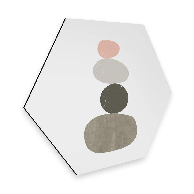 Hexagon - Alu-Dibond Nouveauprints - Sten 1